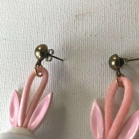 Bunny Rabbit Earrings Posts Vintage Easter - Picture 9 of 10